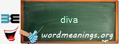 WordMeaning blackboard for diva